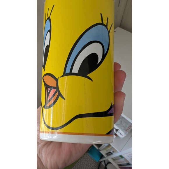 2000 Looney Tunes Tweety Bird Face Tall Gibson Coffee Mug Warner Bros Cup - Picture 10 of 11
